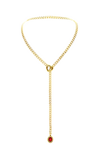 LoveChains™ - Crystal Charm Slip Chain Choker