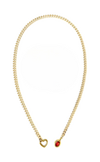 LoveChains™ - Crystal Charm Slip Chain Choker