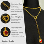 LoveChains™ - Crystal Charm Loop Slip Choker