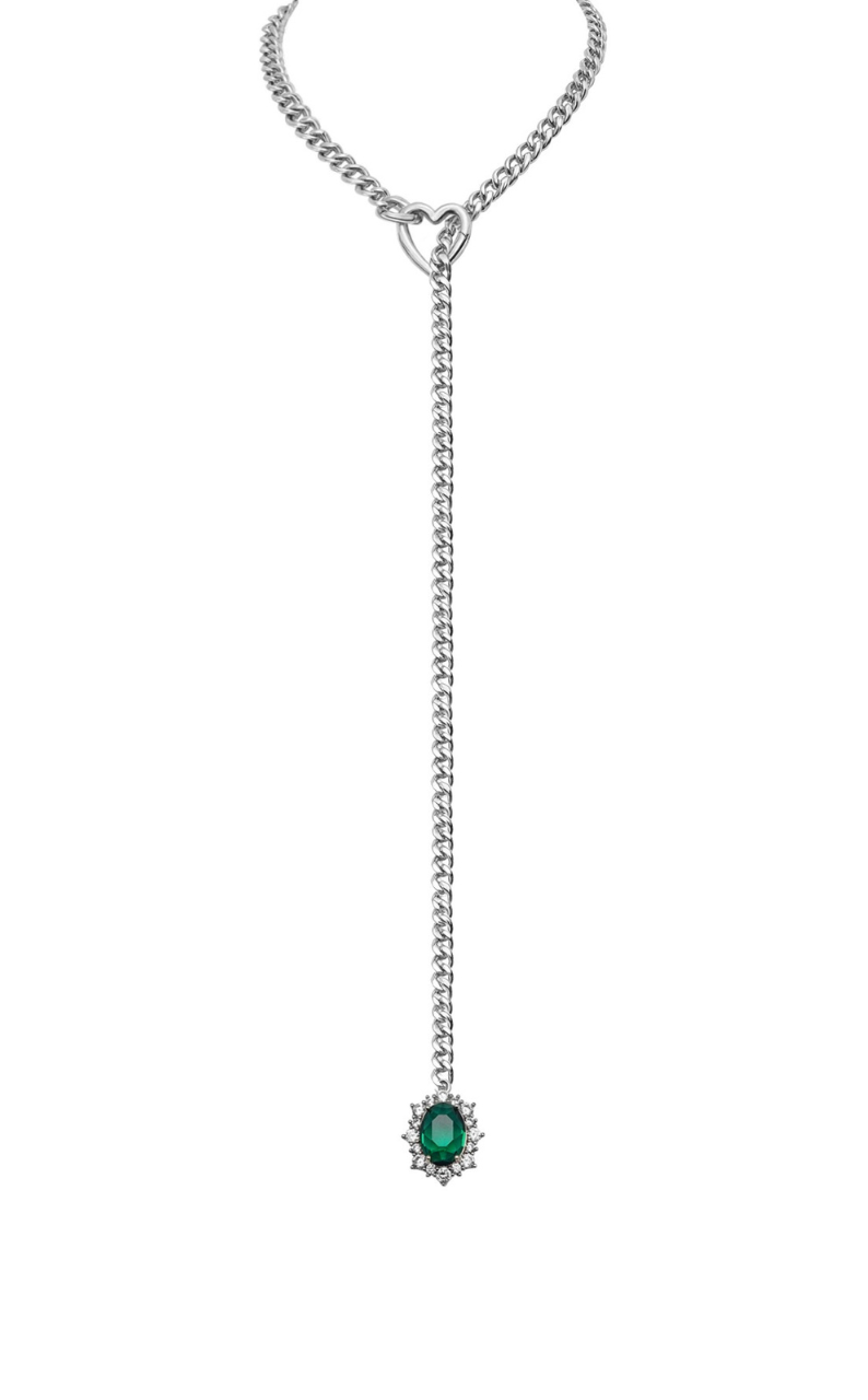 LoveChains™ - Gemstone Charm Slip Chain Choker
