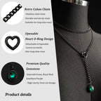 LoveChains™ - Crystal Charm Loop Slip Choker