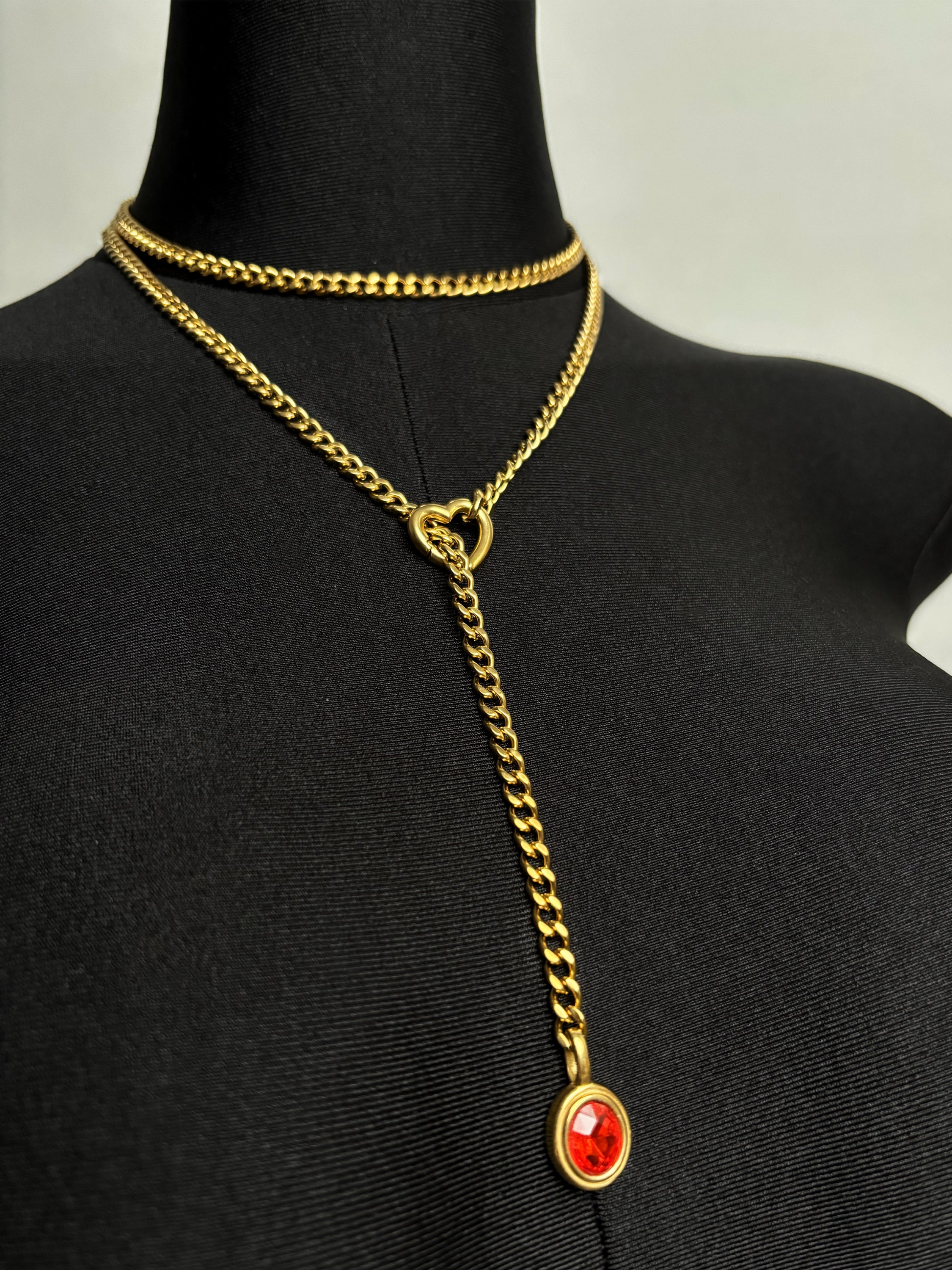 LoveChains™ - Crystal Charm Loop Slip Choker
