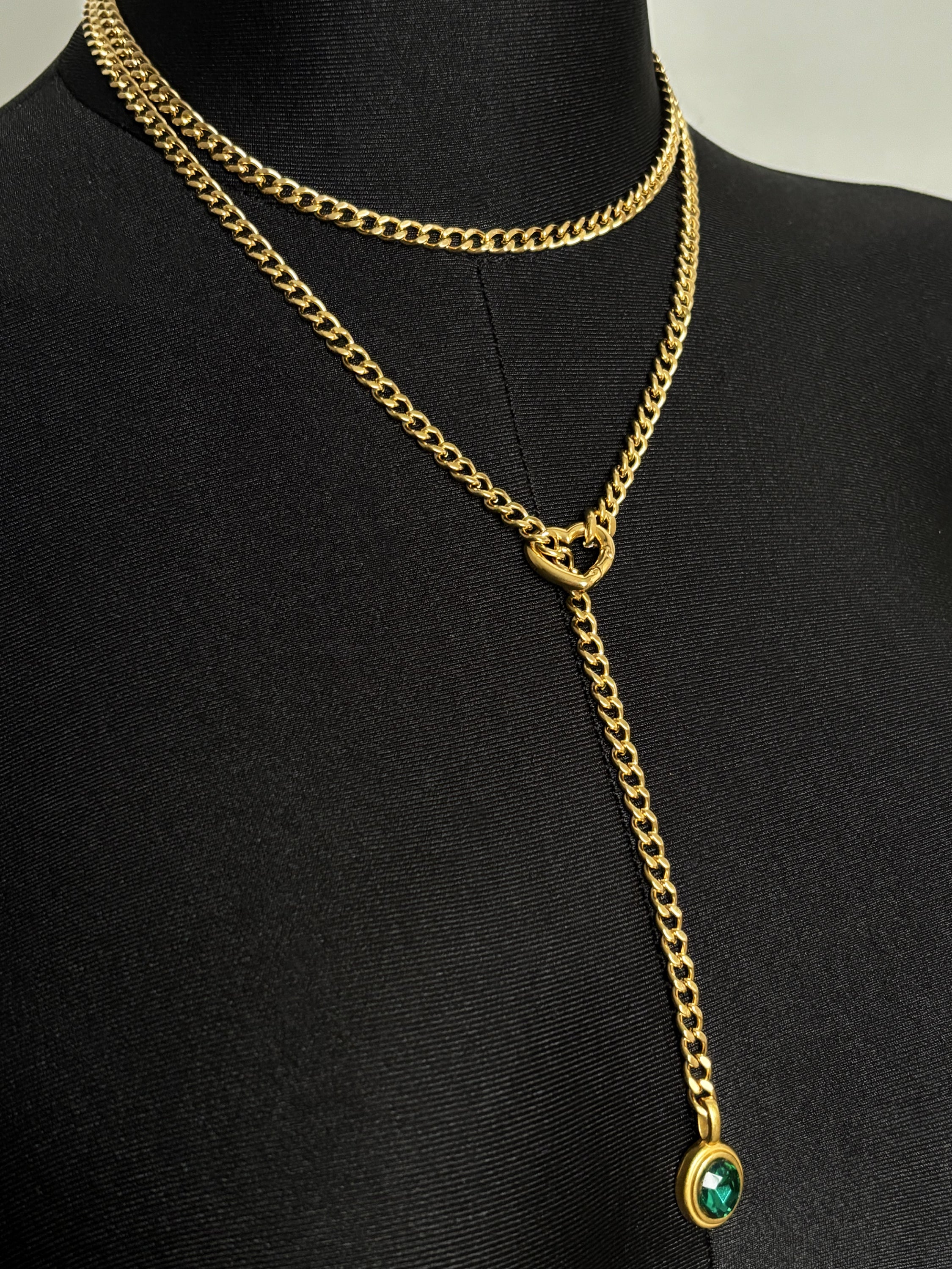 LoveChains™ - Crystal Charm Loop Slip Choker