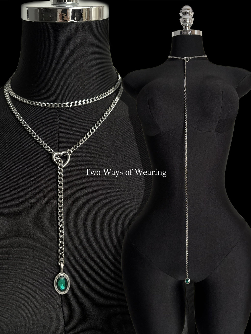 LoveChains™ - Crystal Charm Loop Slip Choker