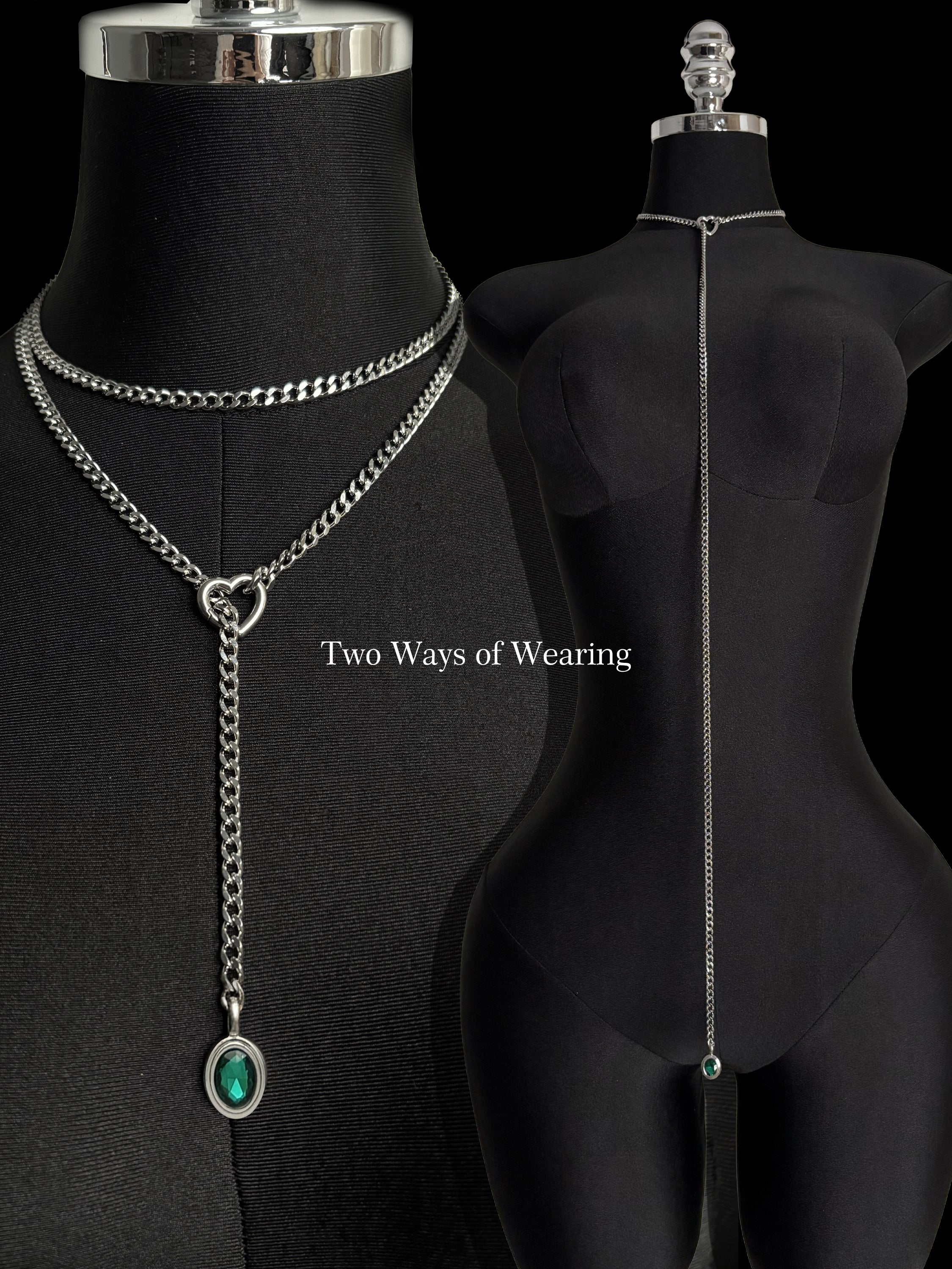 LoveChains™ - Crystal Charm Loop Slip Choker