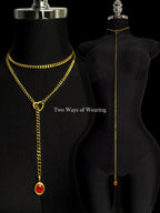 LoveChains™ - Crystal Charm Loop Slip Choker