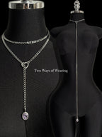 LoveChains™ - Crystal Charm Loop Slip Choker