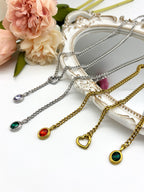 LoveChains™ - Crystal Charm Loop Slip Choker