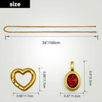 LoveChains™ - Crystal Charm Loop Slip Choker