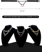 LoveChains™ - Swivel Clasp Leather Choker Collar