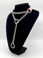 LoveChains™ - Heart Slip Chain Leather Choker Collar
