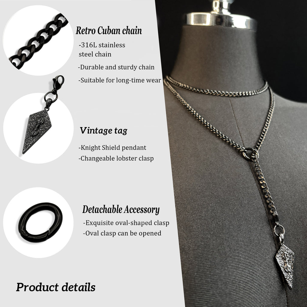 LoveChains™ - Knight’s Shield Loop Choker