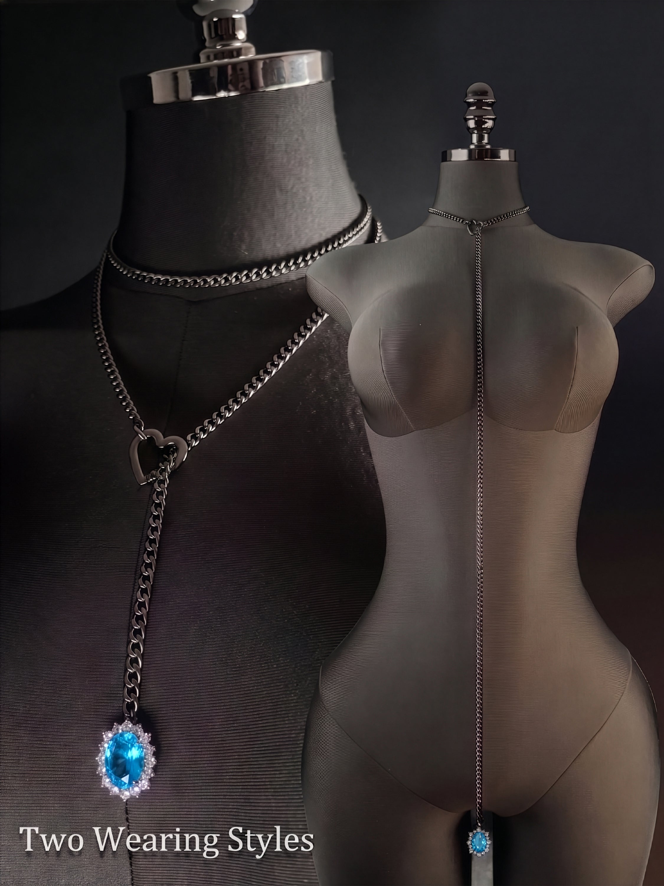 LoveChains™ - Gemstone Charm Loop Choker