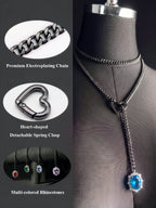 LoveChains™ - Gemstone Charm Loop Choker
