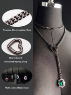LoveChains™ - Gemstone Charm Loop Choker