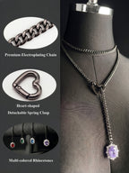 LoveChains™ - Gemstone Charm Loop Choker