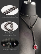 LoveChains™ - Gemstone Charm Loop Choker