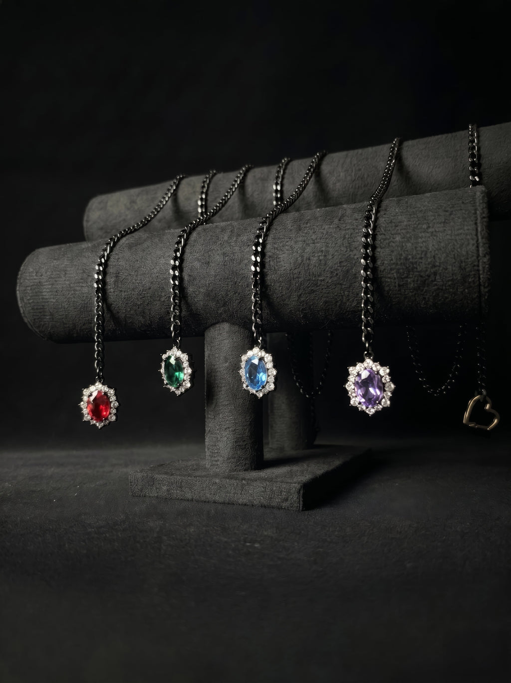 LoveChains™ - Gemstone Charm Slip Chain Choker