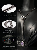 LoveChains™ - Gemstone Charm Slip Chain Choker