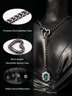 LoveChains™ - Gemstone Charm Slip Chain Choker