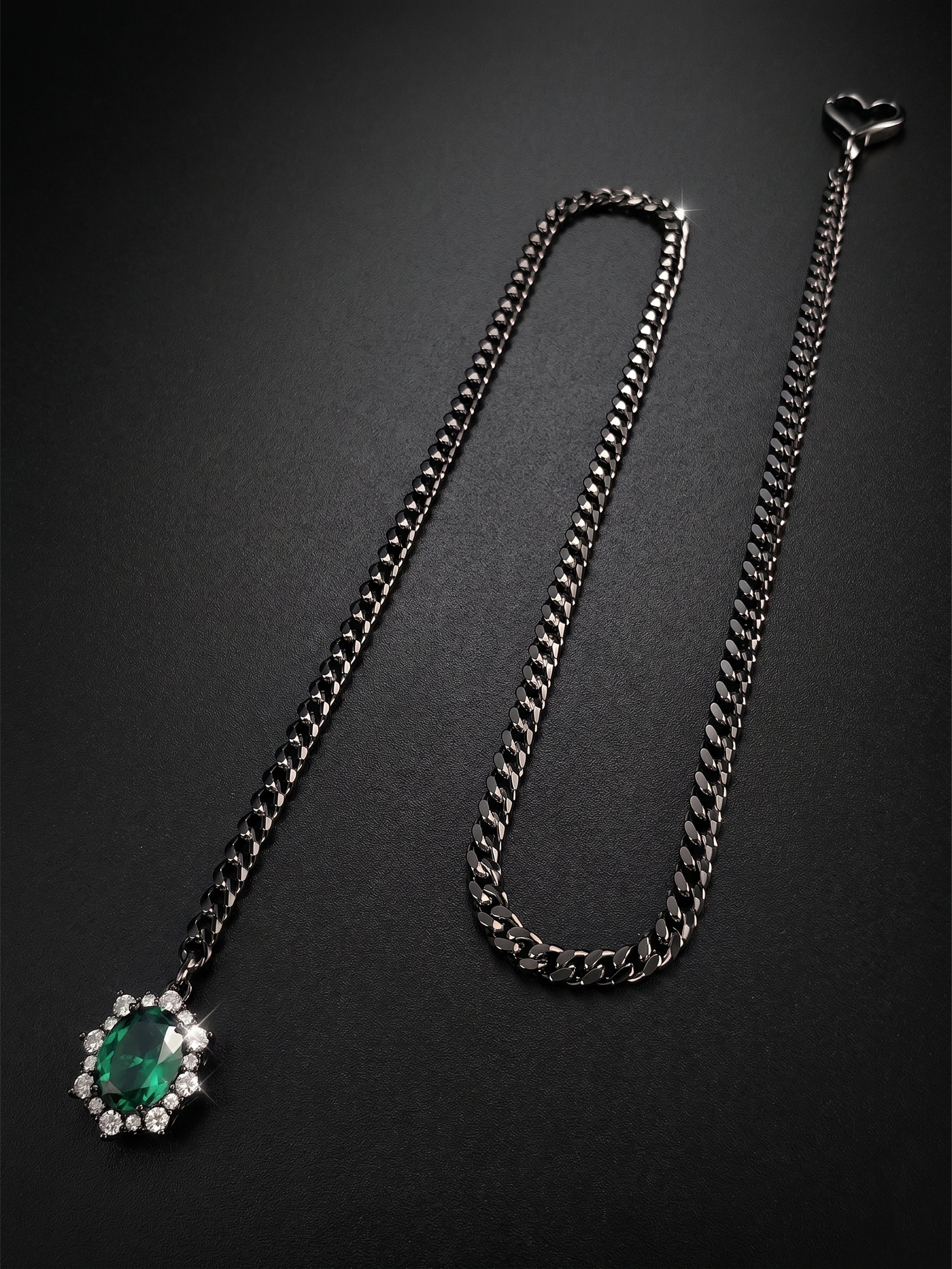 LoveChains™ - Gemstone Charm Slip Chain Choker