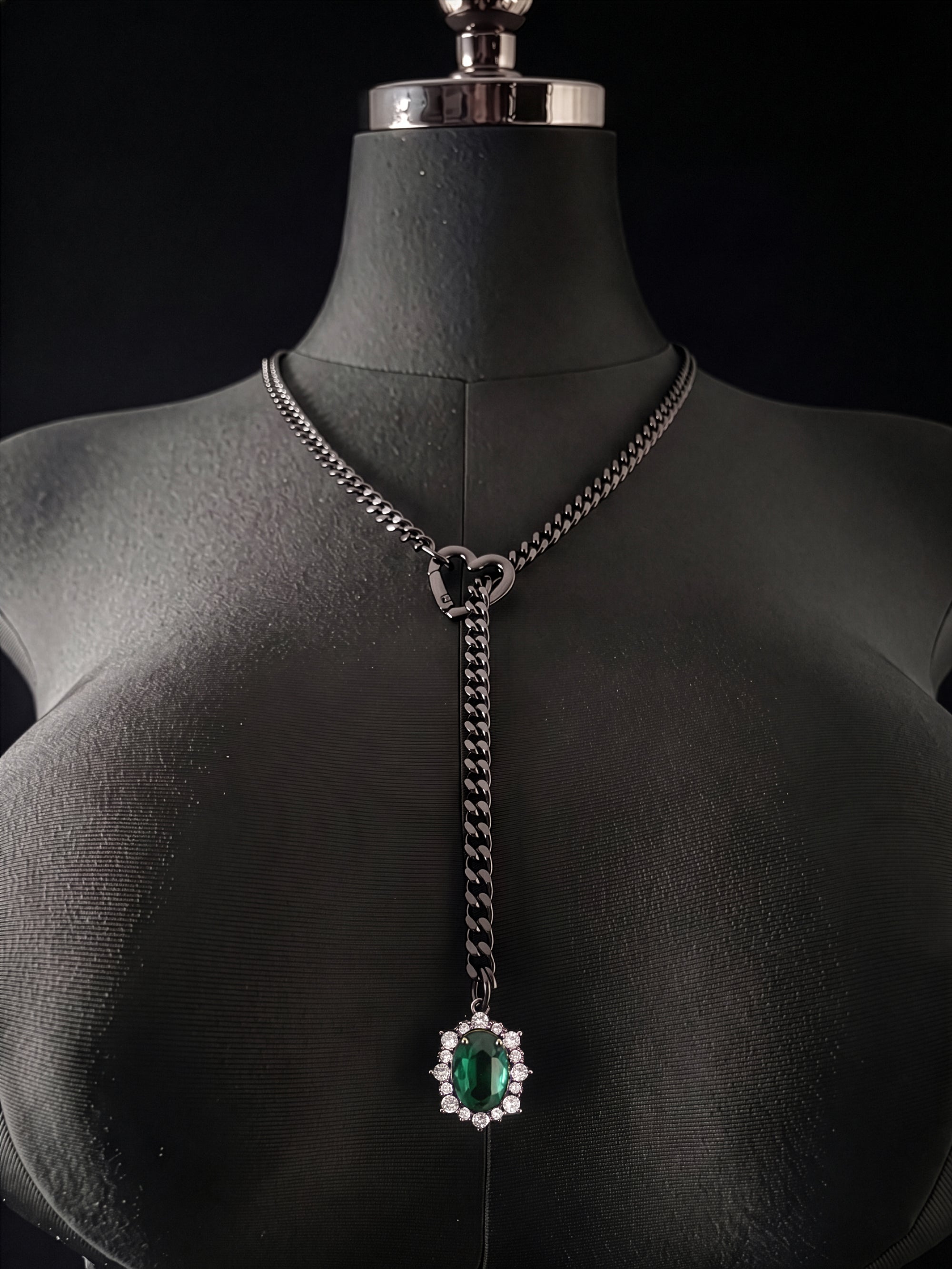 LoveChains™ - Gemstone Charm Slip Chain Choker