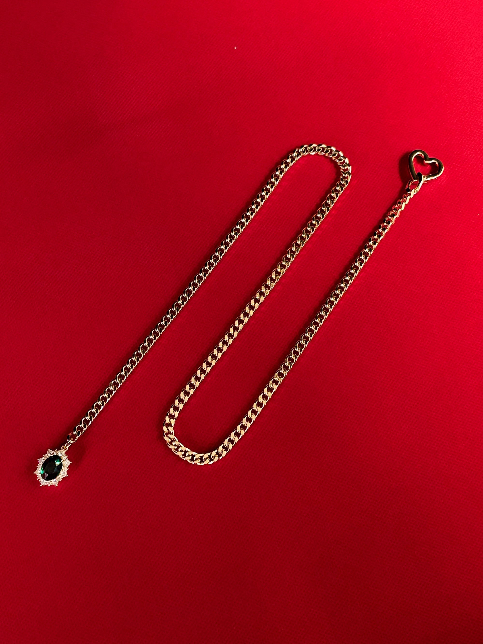 LoveChains™ - Gemstone Charm Slip Chain Choker