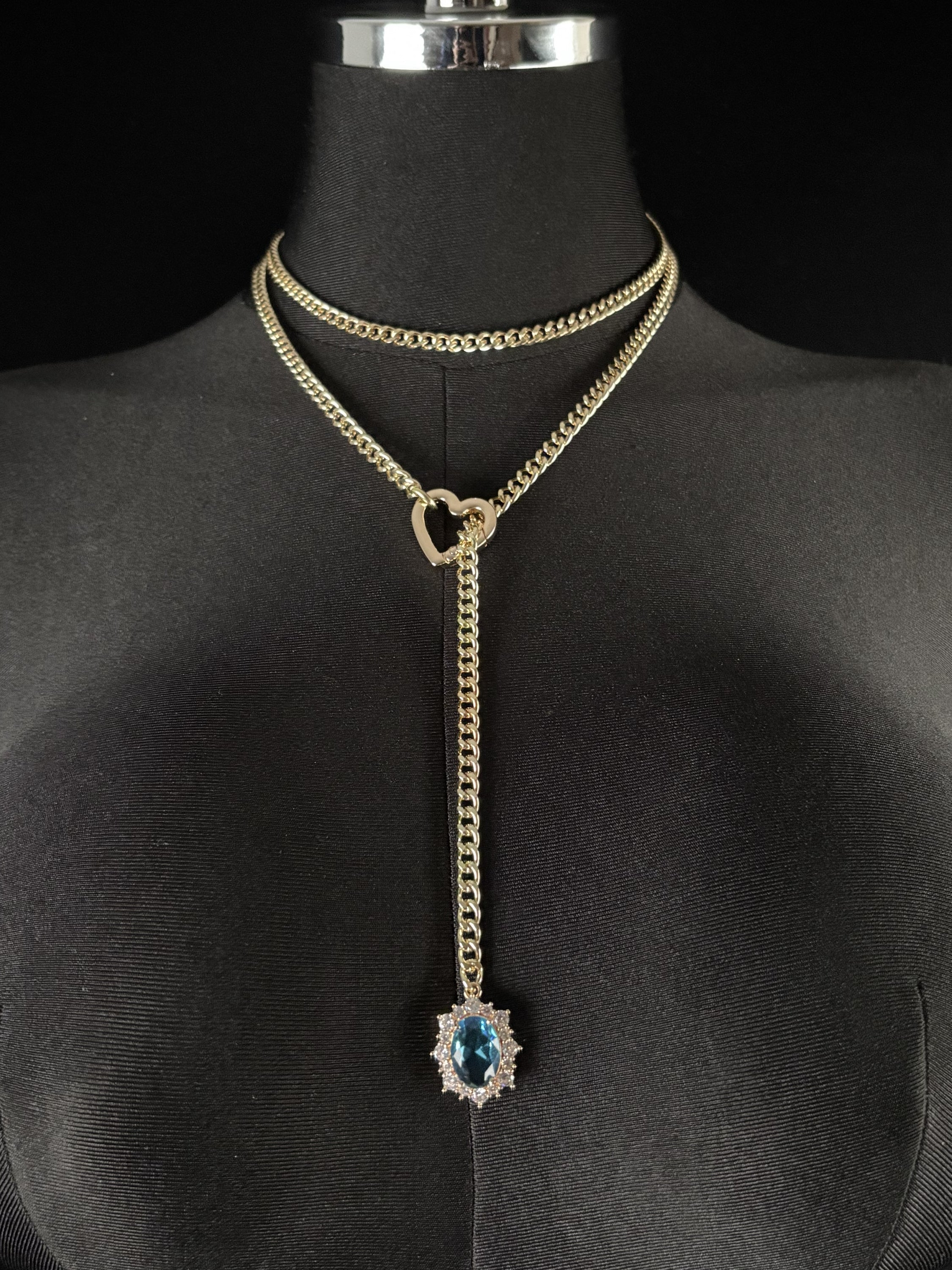 LoveChains™ - Gemstone Charm Loop Choker