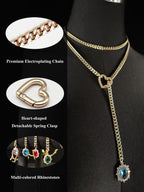 LoveChains™ - Gemstone Charm Loop Choker