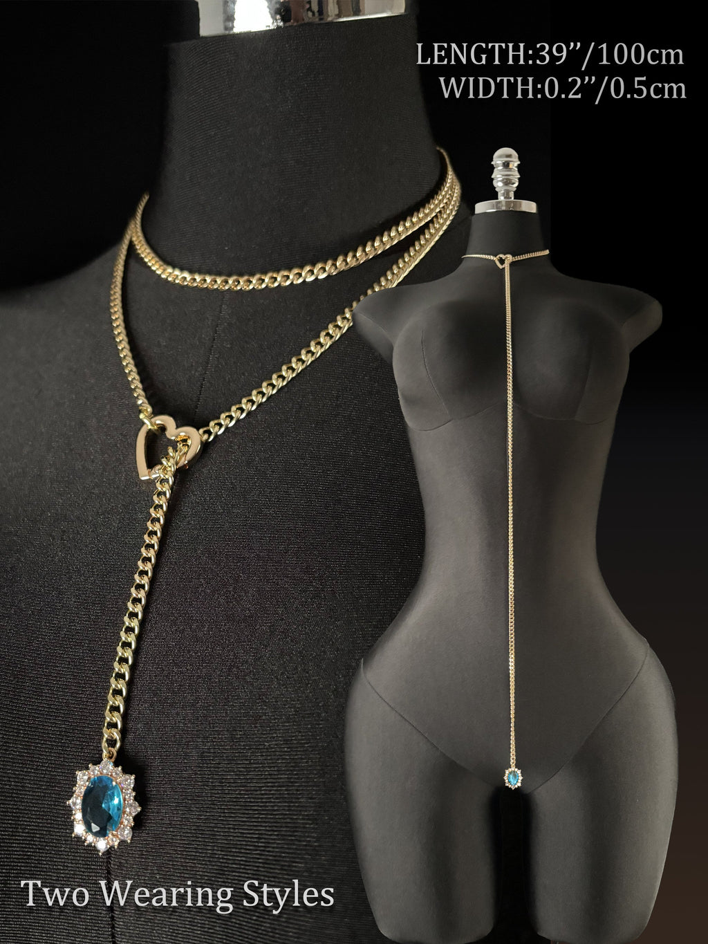 LoveChains™ - Gemstone Charm Loop Choker