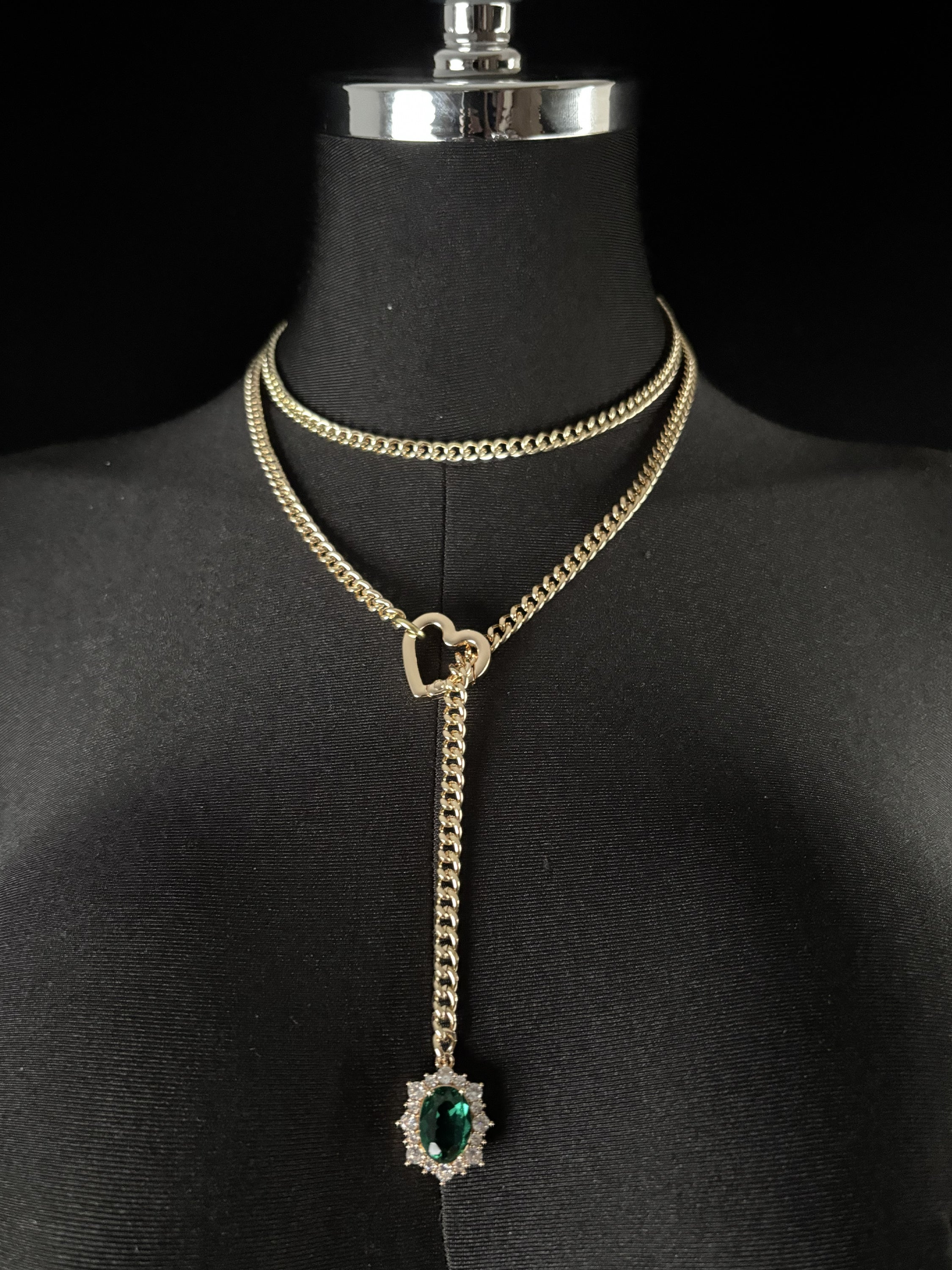 LoveChains™ - Gemstone Charm Loop Choker