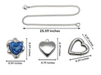 LoveChains™ - Heart Crystal Charm Slip Chain Choker