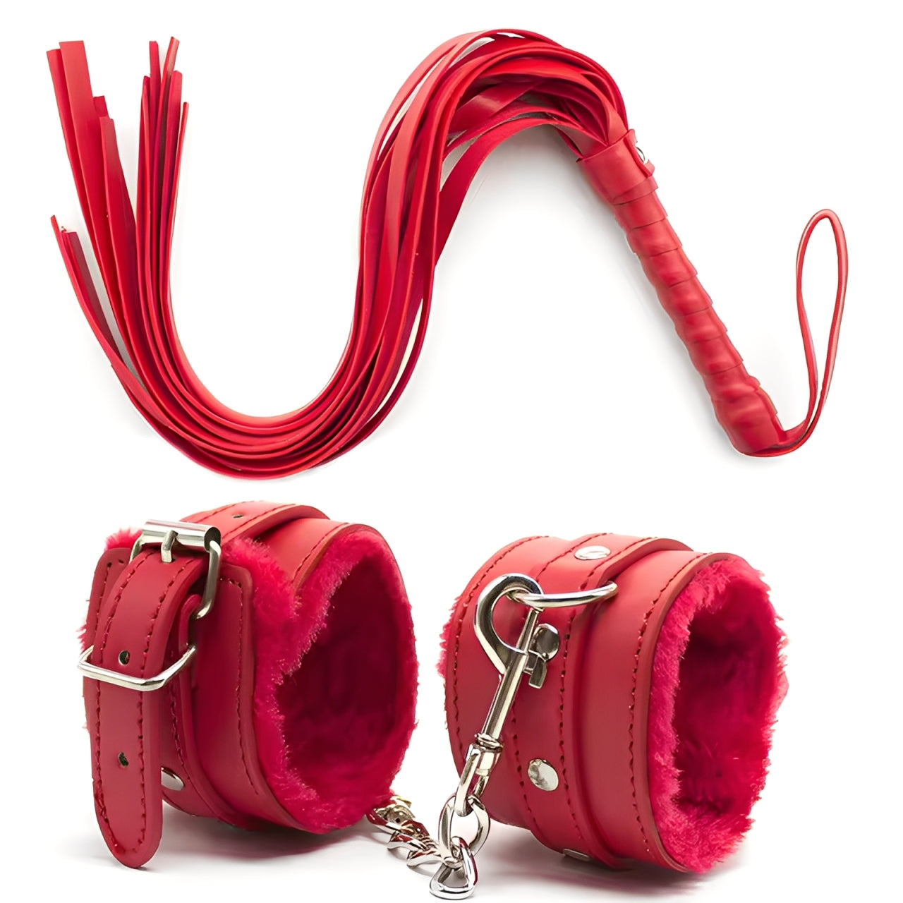 LoveChains™ - Handcuffs + Whip