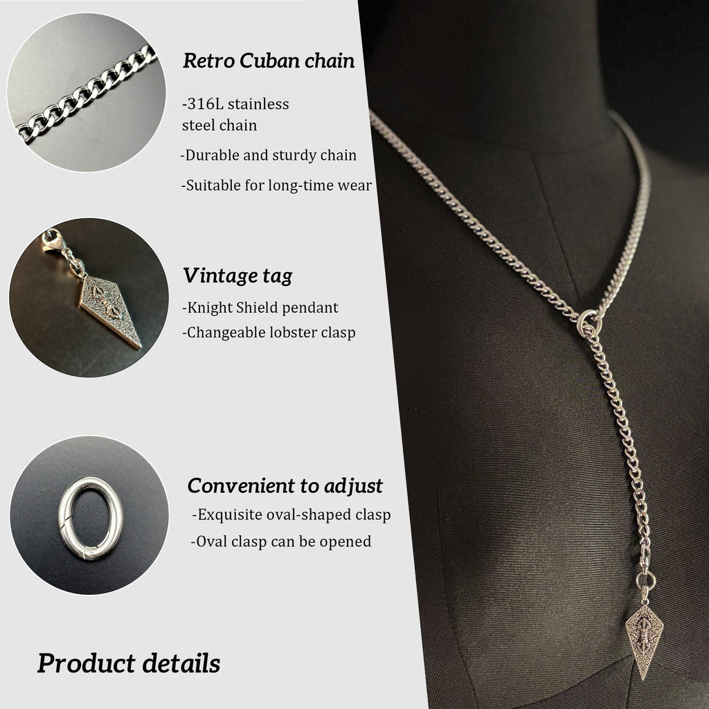 LoveChains™ - Knight’s Shield Slip Chain Choker