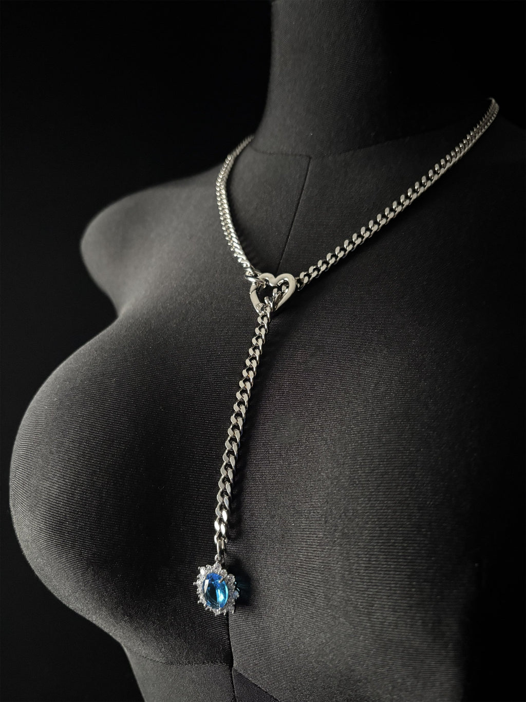LoveChains™ - Gemstone Charm Slip Chain Choker