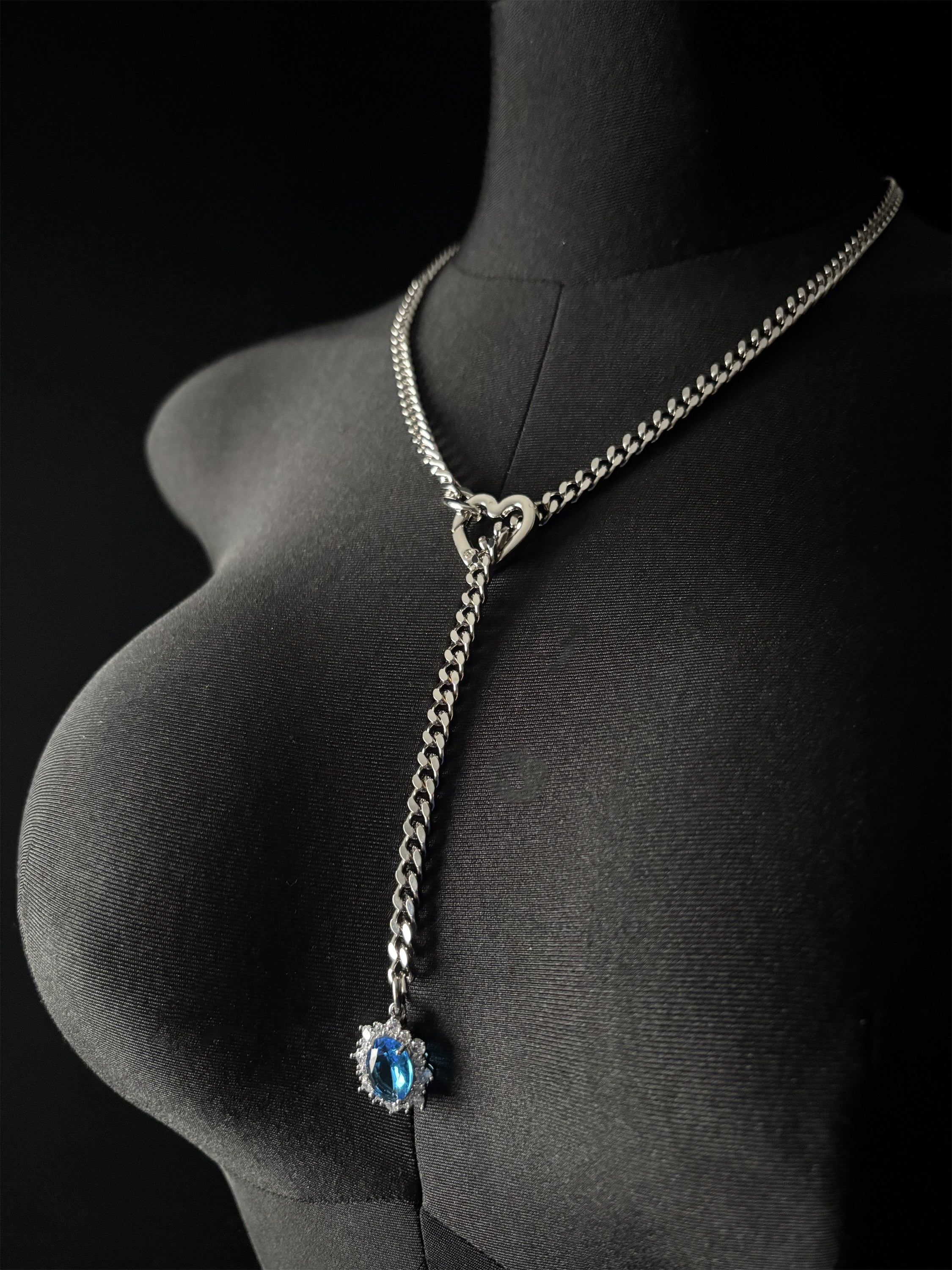 LoveChains™ - Gemstone Charm Slip Chain Choker