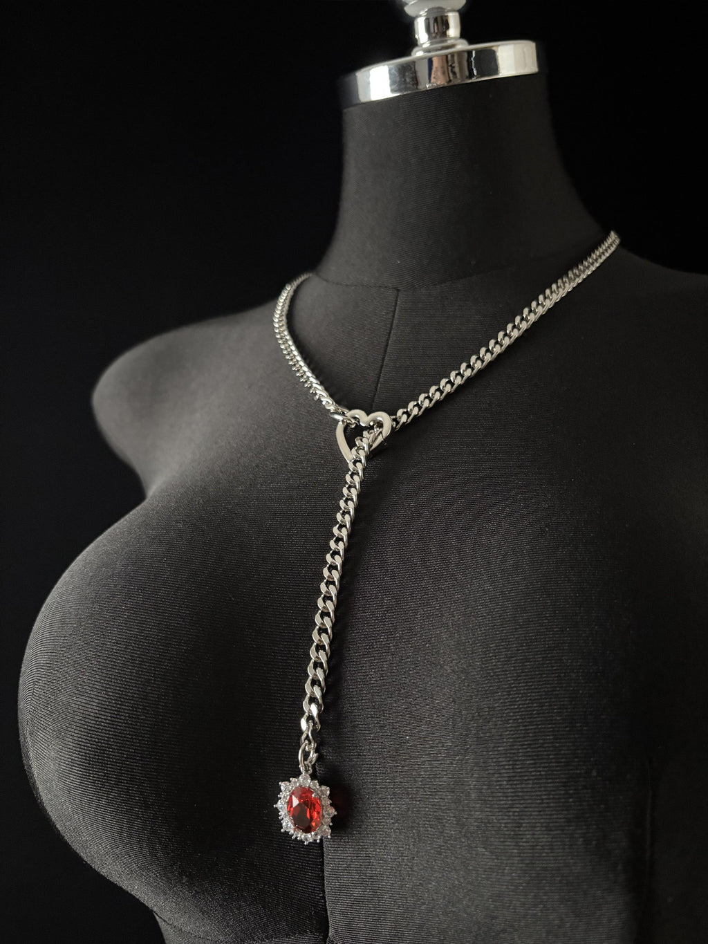 LoveChains™ - Gemstone Charm Slip Chain Choker