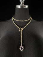 LoveChains™ - Gemstone Charm Loop Choker