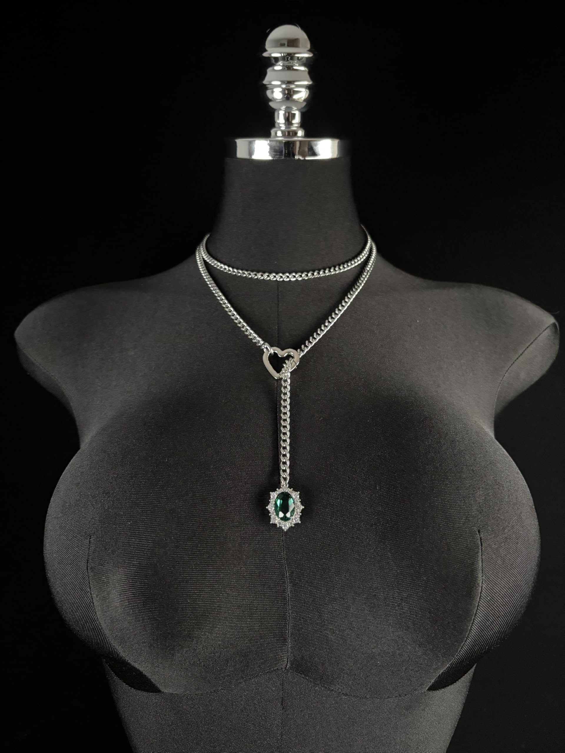 LoveChains™ - Gemstone Charm Loop Choker