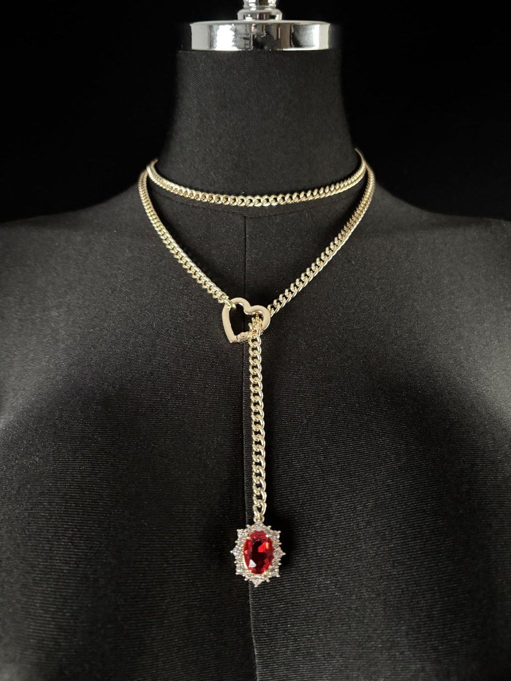 LoveChains™ - Gemstone Charm Loop Choker