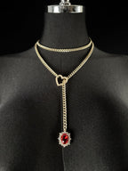 LoveChains™ - Gemstone Charm Loop Choker