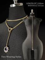 LoveChains™ - Gemstone Charm Loop Choker