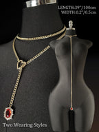 LoveChains™ - Gemstone Charm Loop Choker