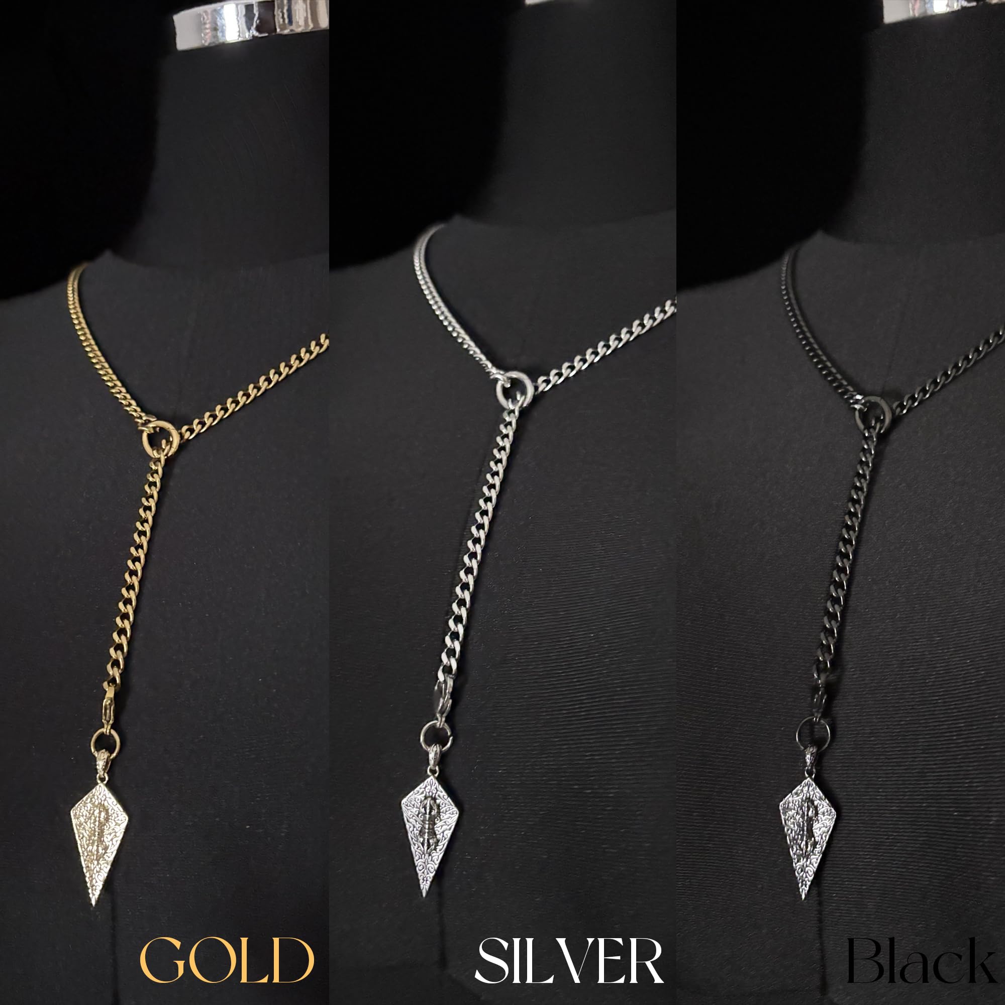LoveChains™ - Knight’s Shield Slip Chain Choker