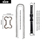 LoveChains™ - Bone Slip Chain Leather Choker Collar