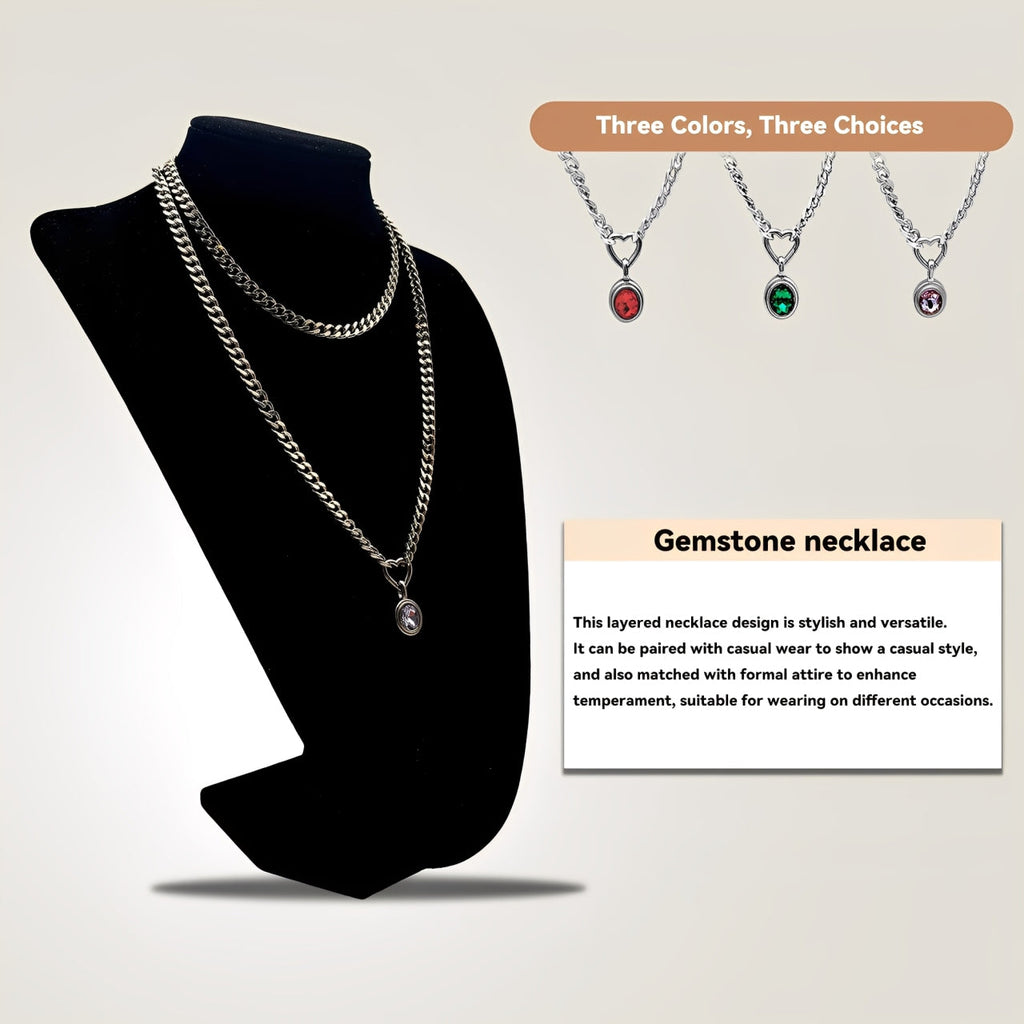 LoveChains™ - Crystal Charm Loop Choker